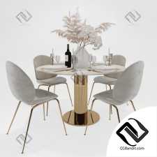 Стол и стул Table and chair Gubi 13