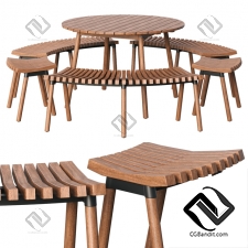 Стол и стул Table and chair Garden OVERALLT