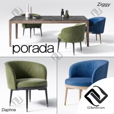 Стол и стул Table and chair Porada 5