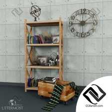 Этажерка с аксессуарами Bookcase with accessories from UTTERMOST