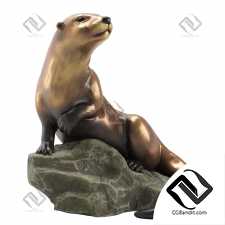 Скульптура Выдра