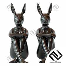 Скульптуры Gangster Rabbit Black