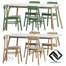 Стол и стул Table and chair Rönningen, Wedbu By Ikea