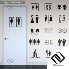 Таблички наклейки на двери в туалет Decals stickers on the toilet door