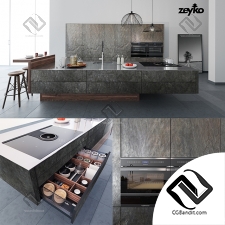 Кухня Kitchen furniture Zeyko Forum Stone Oceangreen