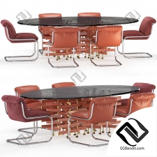 Стол Loom, стулья So Far Baxter