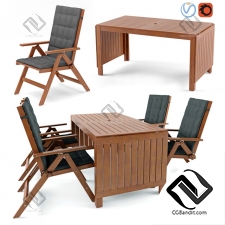 Стол и стул Table and chair ikea ÄPPLARÖ