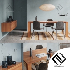 Стол и стул Table and chair MORE