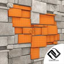 Stone panel brick n3