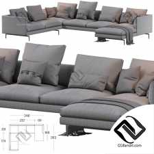 1333 Flamingo Zanotta Sofa