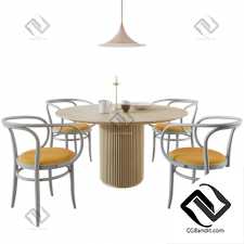 Стол и стул Table and chair Thonet 209P, Palais Royal By Asplund