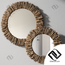Зеркало Mirror Pottery barn NATURAL DRIFTWOOD 02