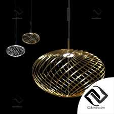 Подвесной светильник Spring Pendant Light TomDixon Brass and Silver