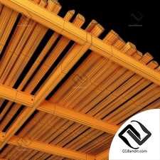 Ceiling wood rod n1