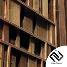 Rectangle wood panel rail n2