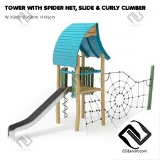 Оборудование для детских площадок SPIDER'S HOUSE KOMPAN