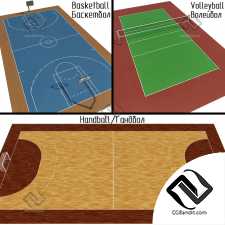 Спортивная площадка Sports ground Handball Basketball Volleyball