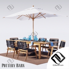 Стол и стул Table and chair Palmer Rope