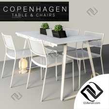 Стол и стул Table and chair Copenhagen