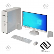 White computer Asus