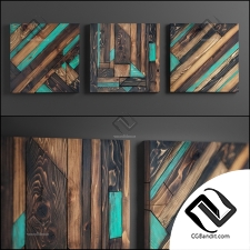 Декоративная панель из дерева Decor wood panel 63