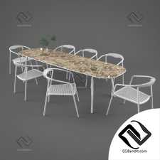 Стол и стул Table and chair Manutti DUO, MINUS