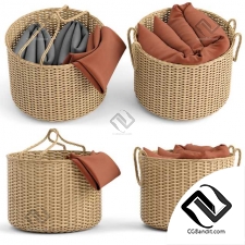 Декоративный набор basket with blanket
