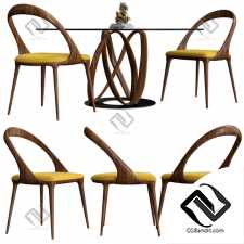 Стол и стул Table and chair Infinity Porada