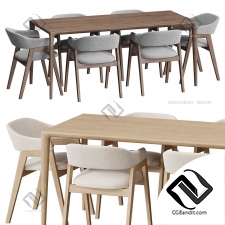 Стол и стулья Deephouse