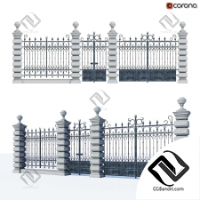Wrought iron fence 08