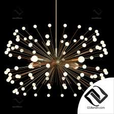 Освещение Loft concept White Beaded Urchin Chandelier Sputnik