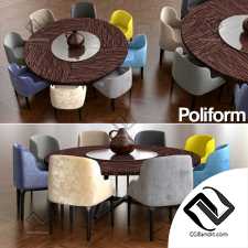 Стол и стул Table and chair GRACE Emmanuel Gallina POLIFORM