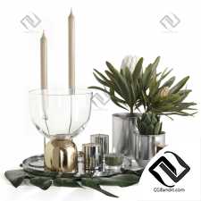 Декоративный набор Decor set H&M HOME Chrome