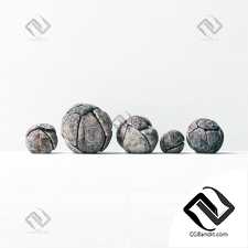 Spherical stone decor n1