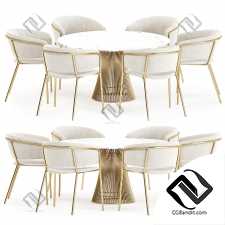 Стол и стулья Dining set 12