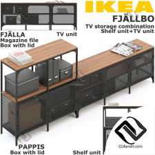 Тумбы, комоды Sideboards, chests of drawers FJALLBO TV STORAGE COMBINATION