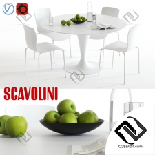 Стол и стул Table and chair Scavolini Nomo and Chatty