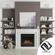 Камин с декором Fireplace with decor