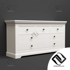Тумбы, комоды Toulouse Grey Painted Large Chest of Drawers