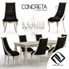 Стол и стул Table and chair Concreta cucina, Arrogance Impero