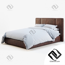 Кровати Bed RH leather platform