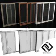 Раздвижные витражные алюминиевые двери / Sliding Stained Glass Aluminum Doors