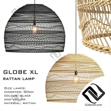 Подвесной светильник Wicker globe xl