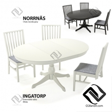 Стол и стул Table and chair IKEA INGATORP