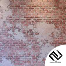 Кирпич с штукатуркой Brick with plaster