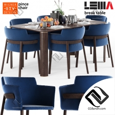 Стол и стул Table and chair Pince and LEMA Break