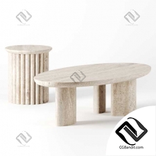 Coffee tables set by mcguire furniture