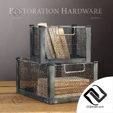 Металлические коробки для хранения Metal storage boxes Restoration Hardware