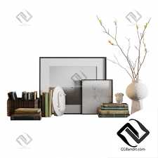 Декоративный набор Decor set with vases and books