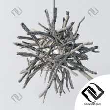 Branch decor lamp n1 / Люстры из веток